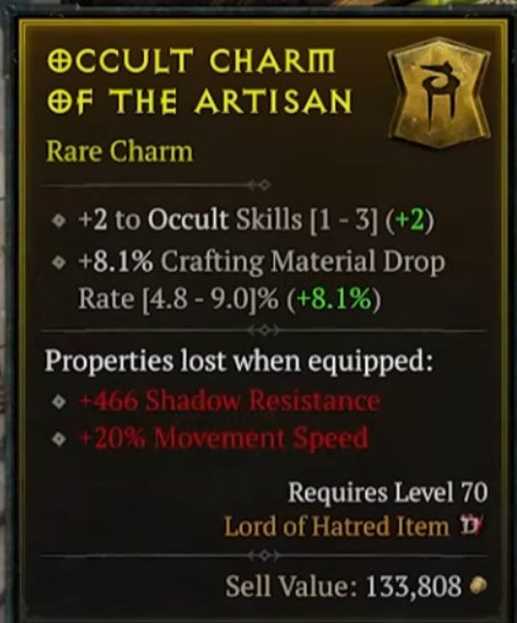 Occult Charm of the Artisan
